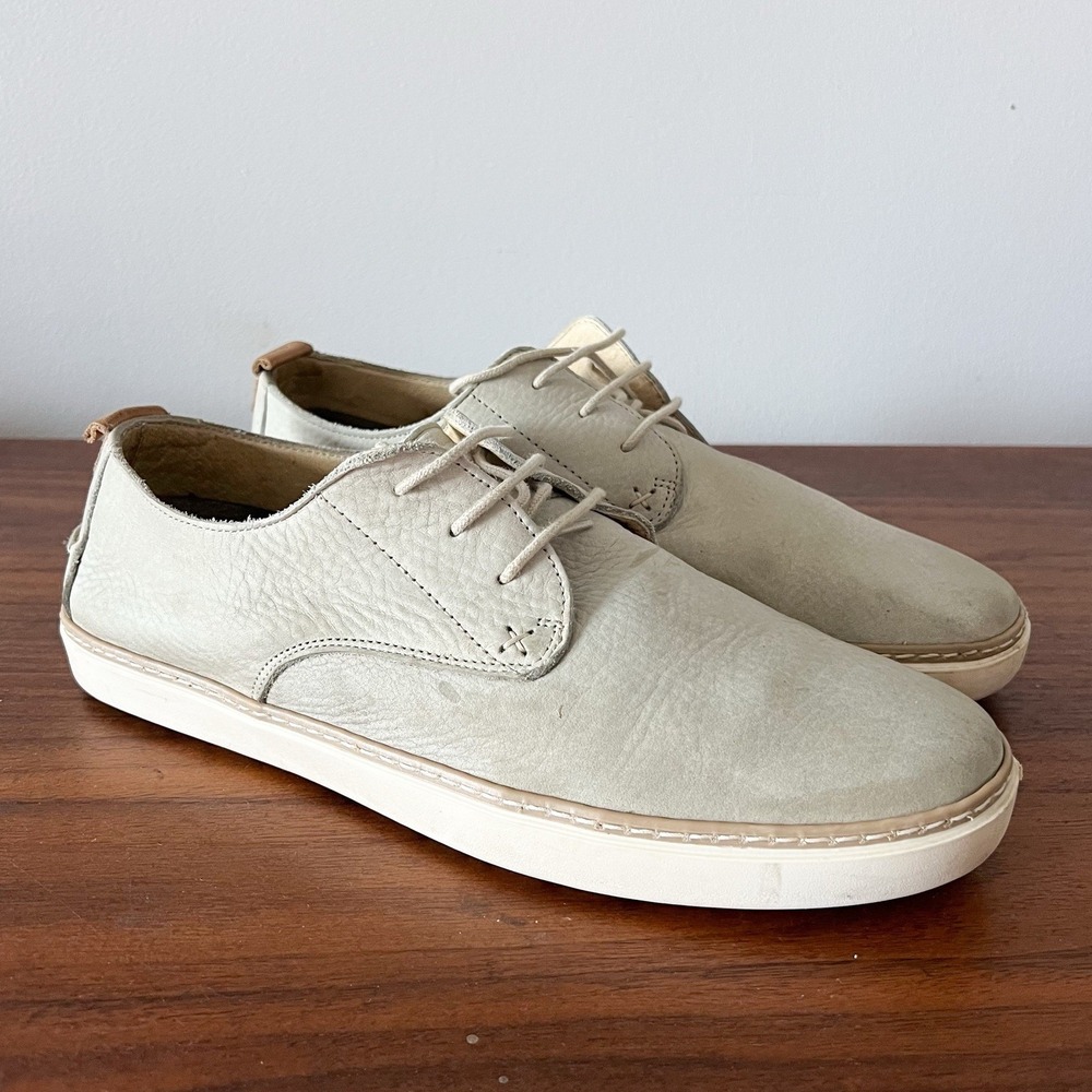 Wolverine Leather Low Top Shoes Mens 11 Beige Casual Lace Up Sneakers